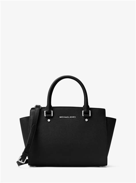 michael kors black selma bag harrods|Selma Medium Saffiano Leather Crossbody Bag .